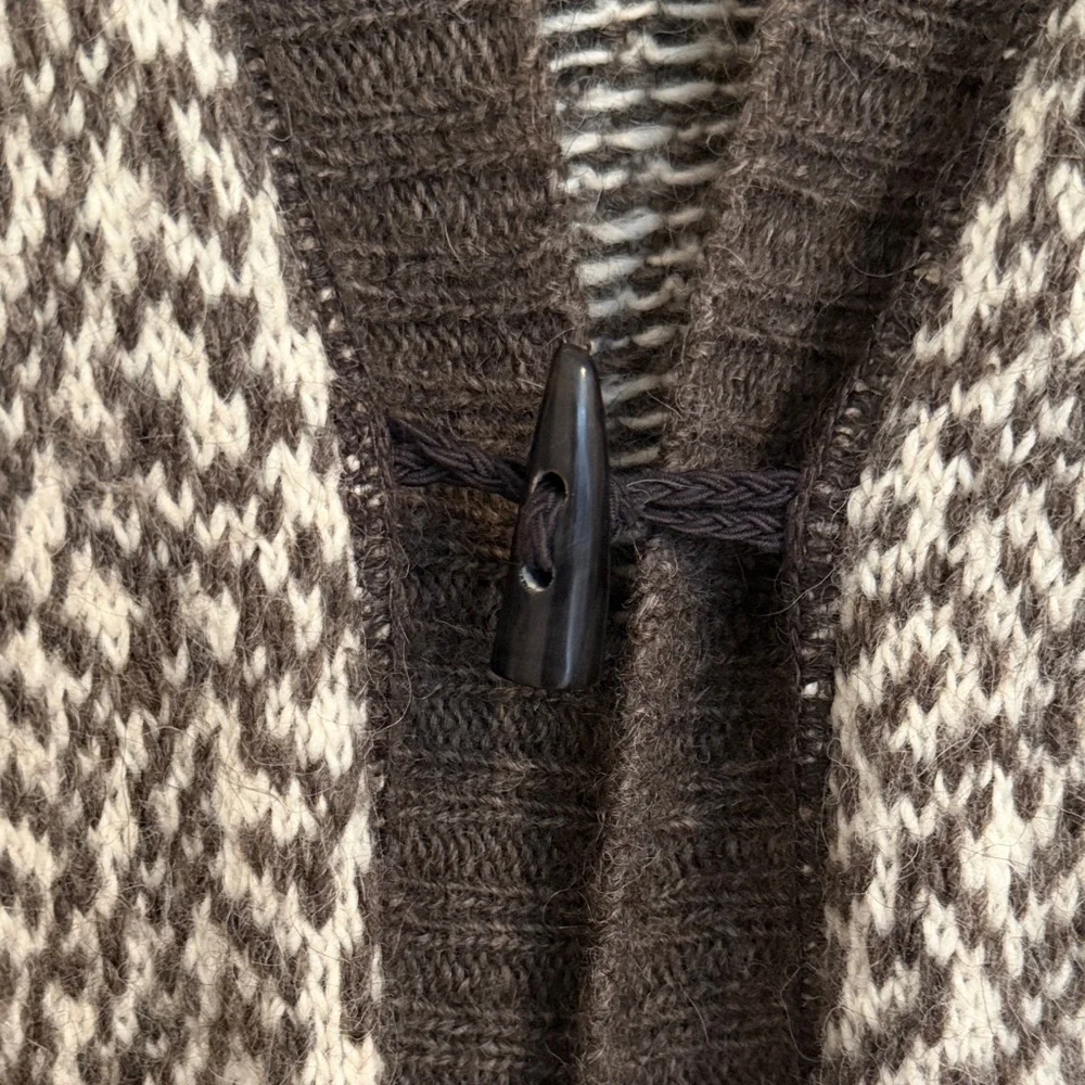 Farmers Market Iceland 100% Icelandic Wool Long Duster Cardigan - Picture 7 of 8